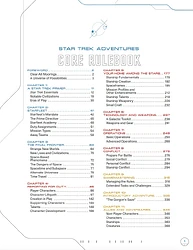 Star Trek Adventures 2nd Edition Core Rulebook - Table of Contents